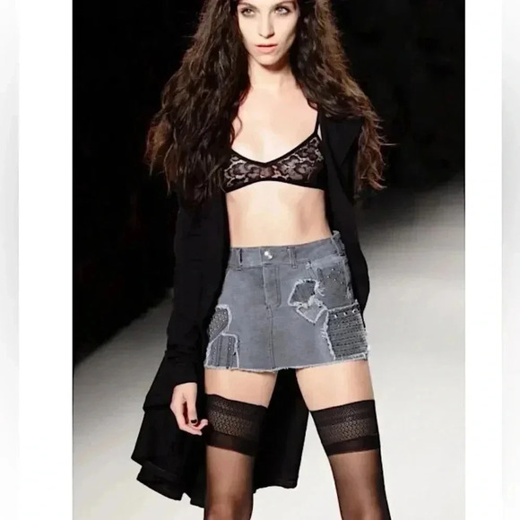 Mark and Estel Designer Pleated Long Cardigan Witchy Whimsigoth Indie Sleeze - Picture 1 of 14